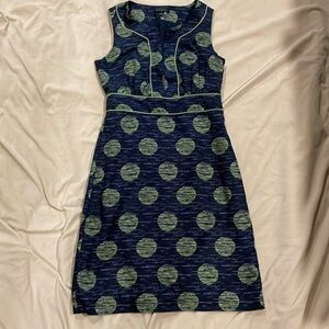 Banana Republic Size 4, Sleeveless, Blue and Green dress